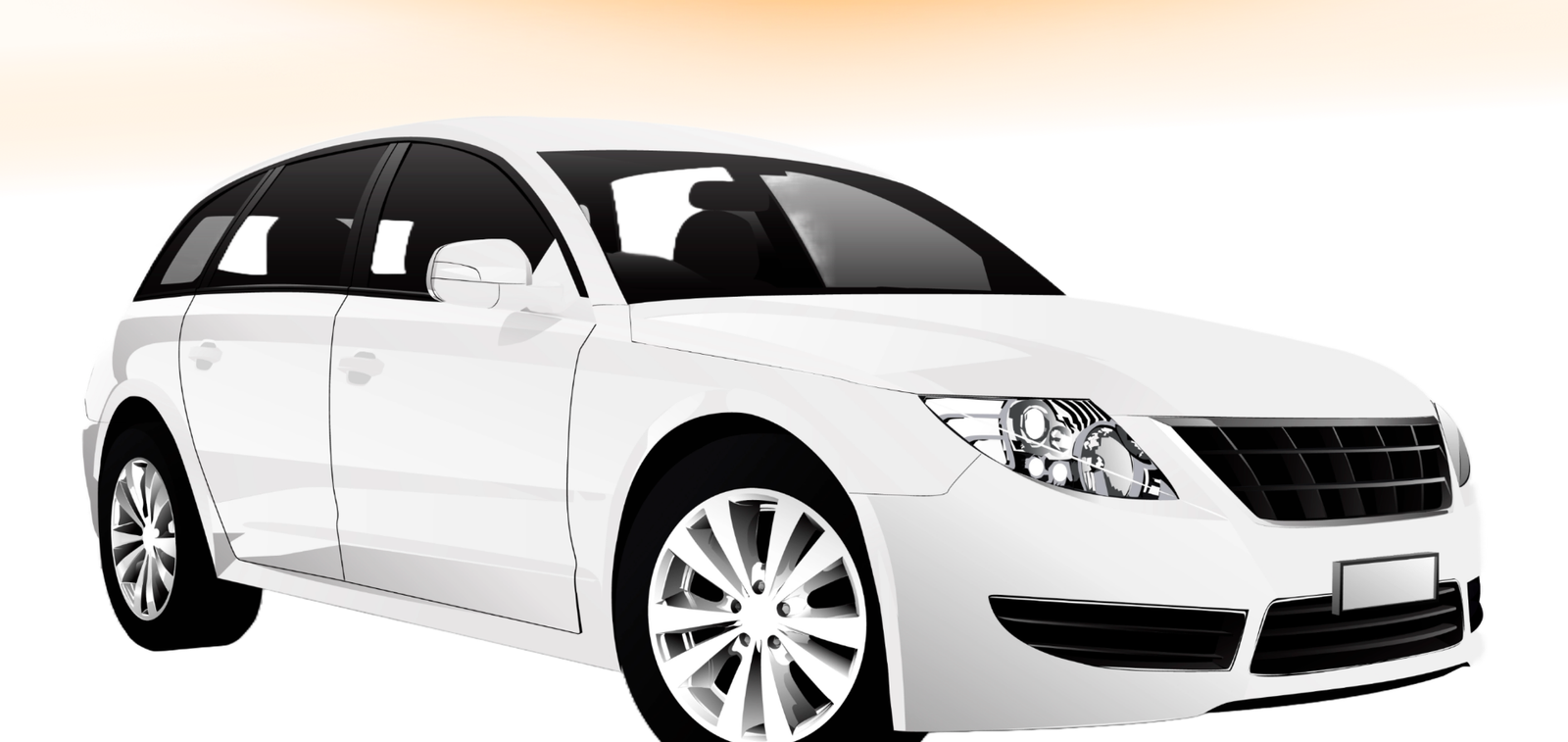 White car illustration representing the LisBon ride-hailing platform